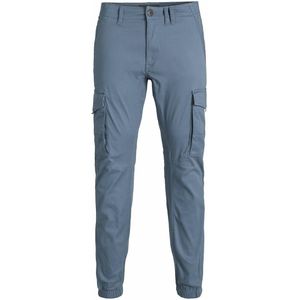 Slim cargo broek Paul Flake JACK & JONES. Katoen materiaal. Maten W29 - Lengte 32. Blauw kleur