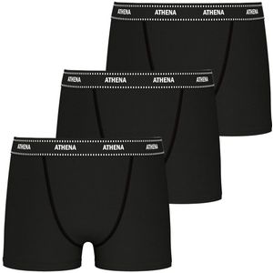Set van 3 boxershorts My petit prix ATHENA. Katoen materiaal. Maten 6/8 jaar - 114/126 cm. Zwart kleur