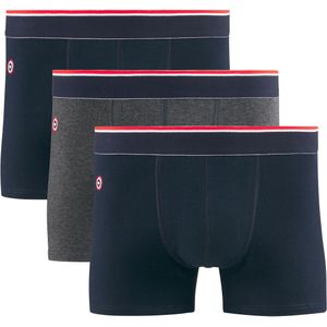 Set van 3 boxershorts Marius LE SLIP FRANCAIS. Katoen materiaal. Maten S. Blauw kleur