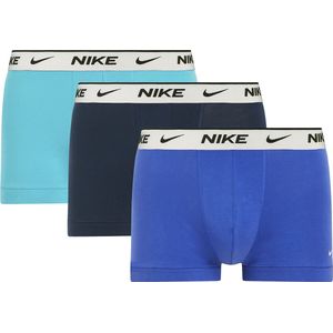 Set van 3 effen boxershorts Signature NIKE. Katoen materiaal. Maten M. Blauw kleur