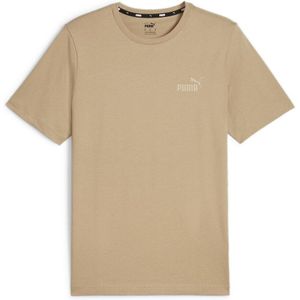 T-shirt met korte mouwen, essentiel, klein logo PUMA. Katoen materiaal. Maten M. Kastanje kleur