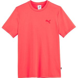 T-shirt met geborduurd logo Made In France PUMA. Katoen materiaal. Maten XL. Rood kleur