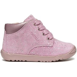 Bottines met veters Macchia GEOX. Leer materiaal. Maten 23. Roze kleur