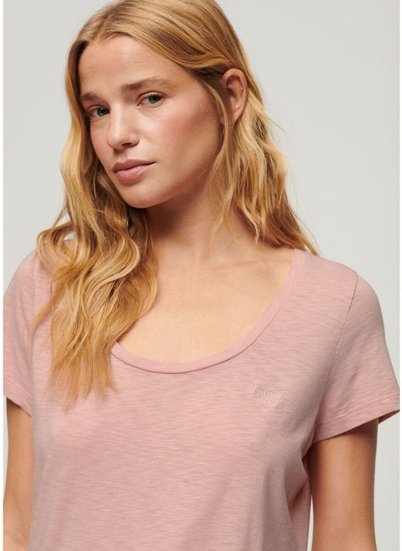 Superdry Scoop T-shirt Met Korte Mouwen Roze M Vrouw