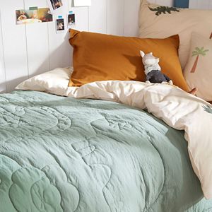 La Redoute Intérieurs - Gungla - Beddensprei - Grijsgroen - Gewassen Microvezel
