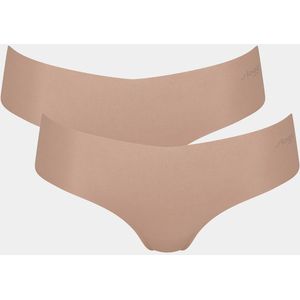 Set van 2 hipsters Zero Modal SLOGGI. Modal materiaal. Maten XS. Beige kleur