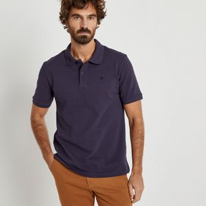 Polo Signature, korte mouwen LA REDOUTE COLLECTIONS. Bio katoen materiaal. Maten 3XL. Violet kleur