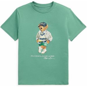 T-shirt met korte mouwen POLO RALPH LAUREN. Katoen materiaal. Maten 6/7 jaar - 114/120 cm. Groen kleur
