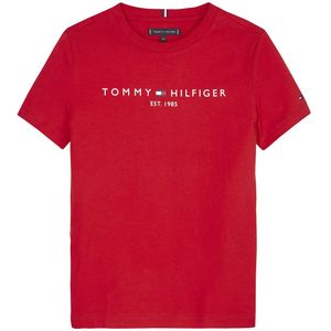 T-shirt TOMMY HILFIGER. Katoen materiaal. Maten 10 jaar - 138 cm. Rood kleur