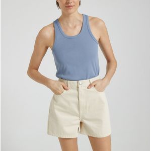 Iconic singlet met ronde hals PETIT BATEAU. Katoen materiaal. Maten L. Blauw kleur