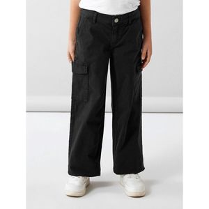 Cargo broek NAME IT. Katoen materiaal. Maten 11 jaar - 144 cm. Zwart kleur