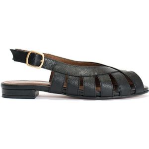 Platte sandalen in suèdeleer Sophie ANONYMOUS COPENHAGEN. Leer materiaal. Maten 40. Zwart kleur