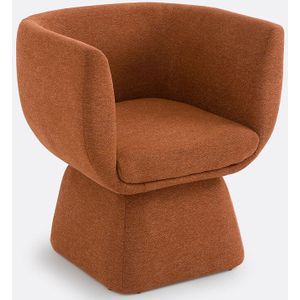 Fauteuil tulpvorm, Corole LA REDOUTE INTERIEURS. Polyester materiaal. Maten één maat. Rood kleur