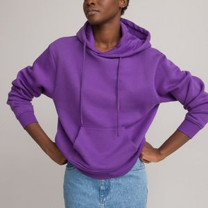 Hoodie LA REDOUTE COLLECTIONS. Coton polyester materiaal. Maten L. Violet kleur