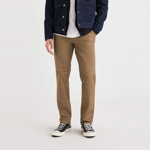 Chino slim broek Original DOCKERS. Katoen materiaal. Maten Maat 29 (US) - Lengte 32. Kastanje kleur