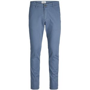 Chino slim broek Marco JACK & JONES. Katoen materiaal. Maten Maat 33 (US) - Lengte 34. Blauw kleur