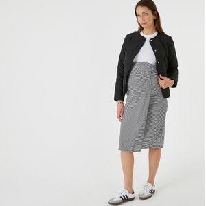 Zwangerschapsrok met wikkeleffect, in jersey LA REDOUTE COLLECTIONS. Polyester materiaal. Maten XL. Zwart kleur
