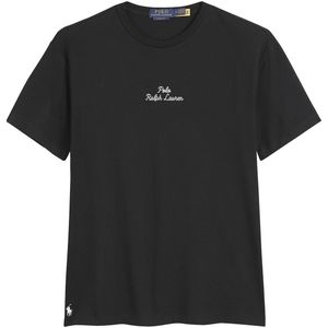 Recht T-shirt met logo POLO RALPH LAUREN. Katoen materiaal. Maten L. Zwart kleur