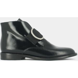 Leren bottines met gesp Dida JONAK. Leer materiaal. Maten 37. Zwart kleur