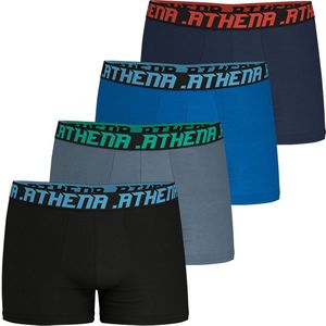 Set van 4 boxershorts My Petit Prix ATHENA. Katoen materiaal. Maten M. Zwart kleur