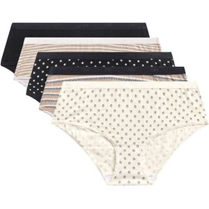 Set van 5 boxershorts pockets coton DIM. Katoen materiaal. Maten 44/46 FR - 42/44 EU. Zwart kleur