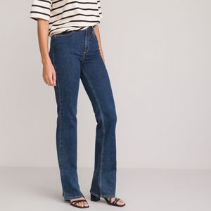 Push-up bootcut jeans LA REDOUTE COLLECTIONS. Denim materiaal. Maten 36 FR - 34 EU. Blauw kleur