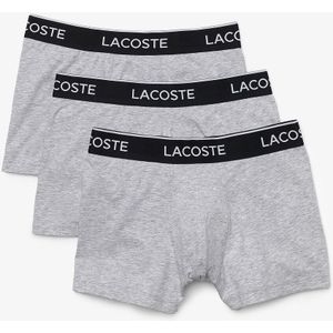 Set van 3 boxershorts LACOSTE. Katoen materiaal. Maten XL. Grijs kleur