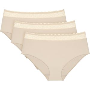 Set van 3 hoge slips Feel of modal TRIUMPH. Modal materiaal. Maten L. Geel kleur