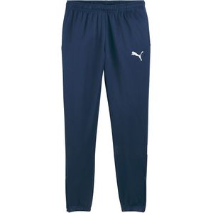 Voetbal joggingbroek PUMA. Polyester materiaal. Maten XS. Blauw kleur