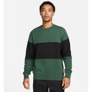 Sweater met ronde hals colorblock NIKE. Katoen materiaal. Maten XL. Groen kleur