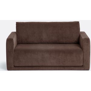 Omvormbare zetel 2-zit, geribd fluweel, Hani LA REDOUTE INTERIEURS. Geribd fluweel materiaal. Maten 2-zit. Kastanje kleur