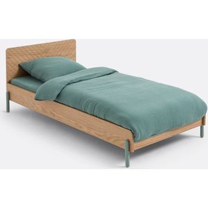 Evolutief bed, Waldo LA REDOUTE INTERIEURS. Medium (mdf) materiaal. Maten 90 x 190 cm. Kastanje kleur