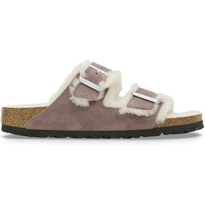 Gevoerde leren muiltjes Arizona Fell BIRKENSTOCK. Leer materiaal. Maten 40. Roze kleur