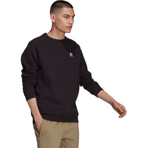 Sweater ronde hals met klein trefoil logo adidas Originals. Katoen materiaal. Maten XS. Zwart kleur