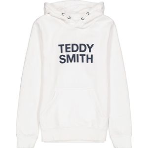 Hoodie in molton TEDDY SMITH. Katoen materiaal. Maten 14 jaar - 162 cm. Wit kleur