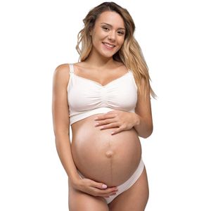 Borstvoeding-en zwangerschap BH CARRIWELL. Katoen materiaal. Maten S. Wit kleur