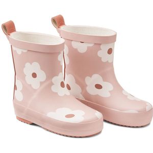 Regenlaarzen met bloemmotief LA REDOUTE COLLECTIONS. Rubber materiaal. Maten 29. Roze kleur