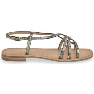 Platte leren sandalen Hudon LES TROPEZIENNES PAR M BELARBI. Leer materiaal. Maten 37. Zwart kleur