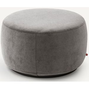 Poef in stonewashed fluweel, Rosebury design AM.PM. Stonewashed fluweel materiaal. Maten één maat. Zwart kleur