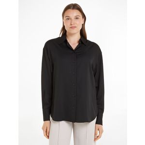 Rechte blouse CALVIN KLEIN. Polyester materiaal. Maten 34 FR - 32 EU. Zwart kleur