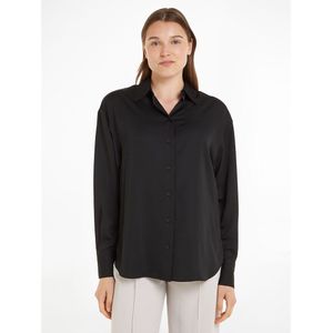 Rechte blouse CALVIN KLEIN. Polyester materiaal. Maten 34 FR - 32 EU. Zwart kleur