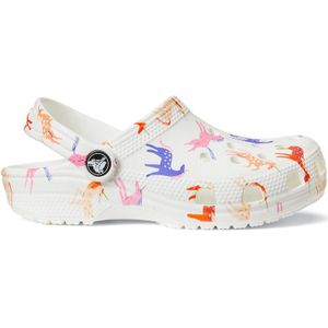 Klassieke klompen Dinosaure CROCS. Rubber materiaal. Maten 29/30. Wit kleur