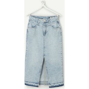 Lange jeansrok TAPE A L'OEIL. Katoen materiaal. Maten 10 jaar - 138 cm. Blauw kleur