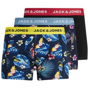 Set van 3 boxershorts JACK & JONES. Katoen materiaal. Maten XL. Zwart kleur