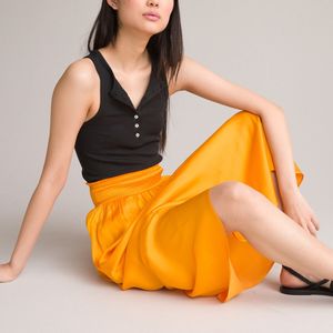 LA REDOUTE COLLECTIONS - Wijd Uitlopende Rok - Geel - Polyester