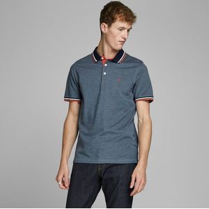 Polo met korte mouwen in piquétricot JACK & JONES. Katoen materiaal. Maten XL. Blauw kleur