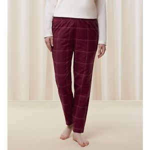 Pyjamabroek in flanel Mix & Match TRIUMPH. Katoen materiaal. Maten 46 FR - 44 EU. Rood kleur