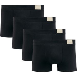 Set van 4 boxershorts Go natural in katoen SLOGGI. Katoen materiaal. Maten M. Zwart kleur