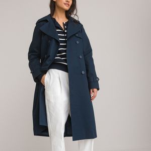 Trenchcoat Signature, in katoen LA REDOUTE COLLECTIONS. Katoen materiaal. Maten 40 FR - 38 EU. Blauw kleur