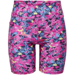 Sportshort, hoge taille, Ryana ONLY PLAY. Polyester materiaal. Maten XS. Roze kleur